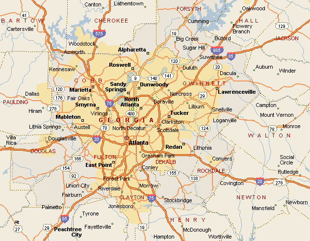 Maps of Atlanta | Maps – Map of Subway, Metro Map, Map of Europe ...