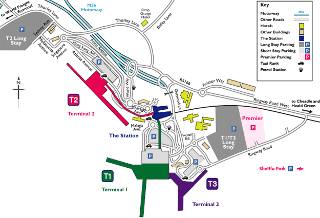 Manchester Airport Bus Station Map PNFAV